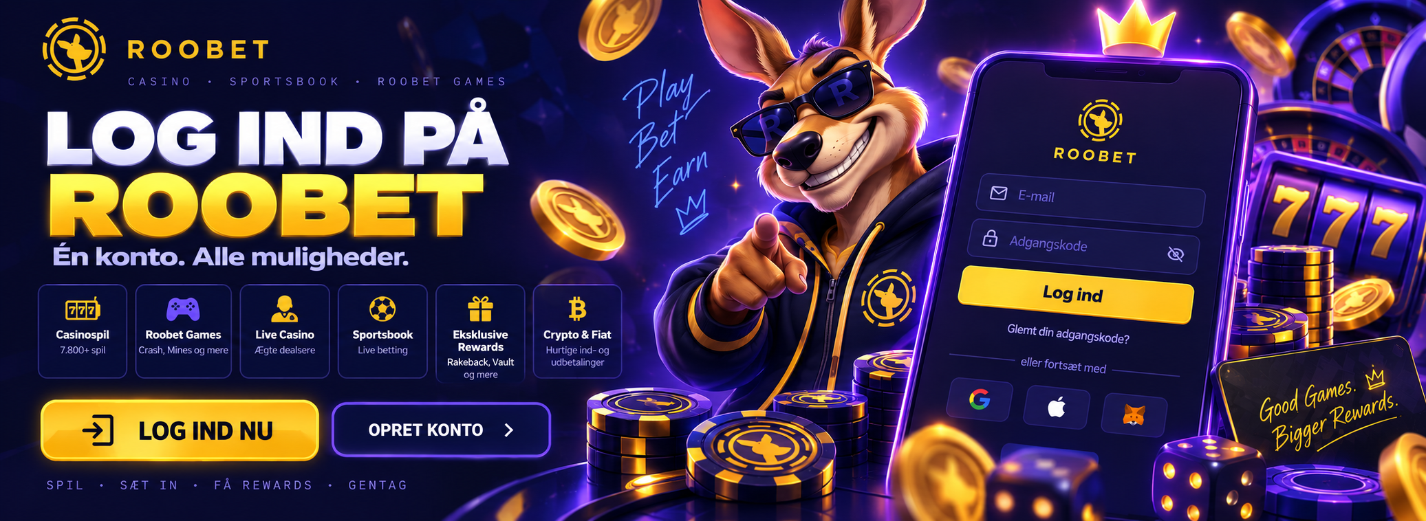 RooBet login – log ind og få adgang til hele platformen